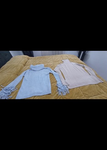 Boğazlı, Fit Kesim, Kısa Triko Kazak - Görsel 8