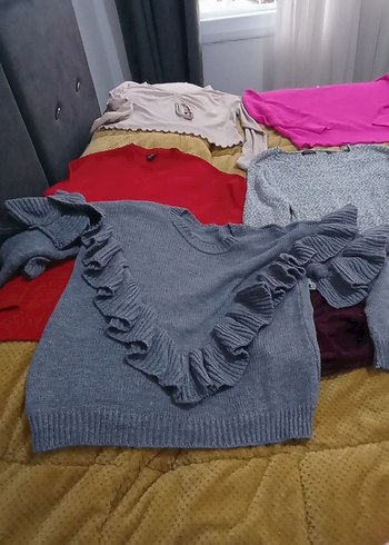 Boğazlı, Fit Kesim, Kısa Triko Kazak - Görsel 6