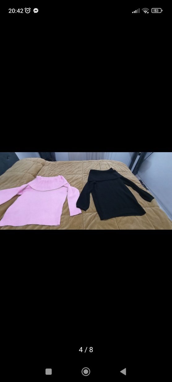 Boğazlı, Fit Kesim, Kısa Triko Kazak - Görsel 5