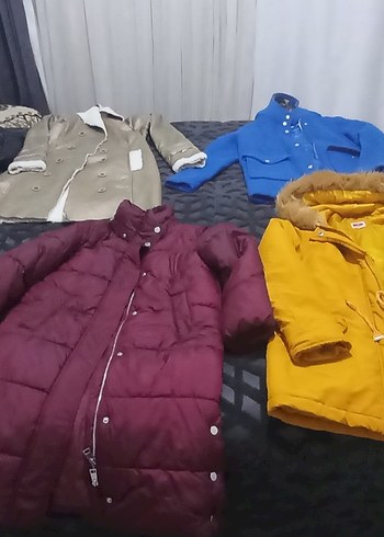 Sarı Kürklü Kadın Kışlık Mont - Görsel 8