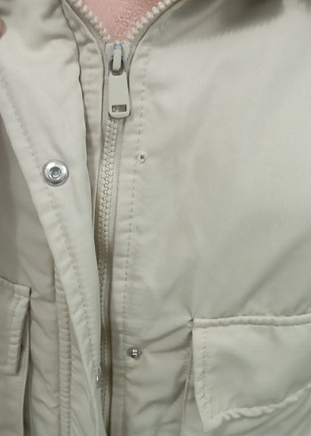 LC Waikiki Bej Kürklü Kadın Ceket