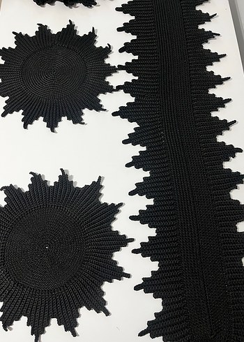 Siyah el Örgüsü supla takımı - Görsel 2