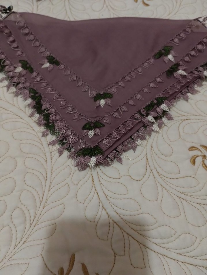 İğne oyası tülbent - Görsel 2