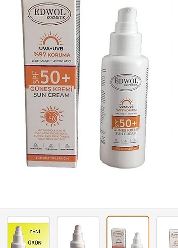 Edwol Leke Karşıtı SPF50+ Yüksek Koruma Leke Karşıtı