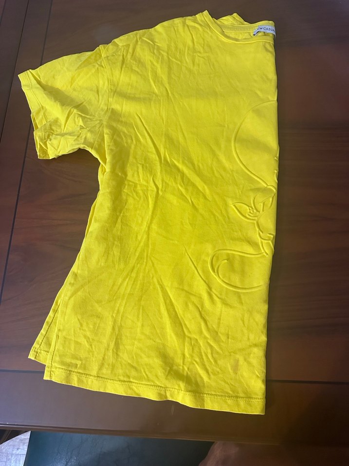 Sarı Kadın Kısa Kollu Tişört tweety baskılı - Görsel 5