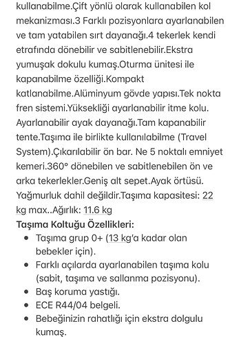 Prego Mios Premium I size Bebek Arabası - Görsel 9