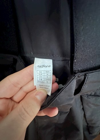 Unisex Siyah Kayak Pantolonu Velcro Ayarlı - Görsel 3