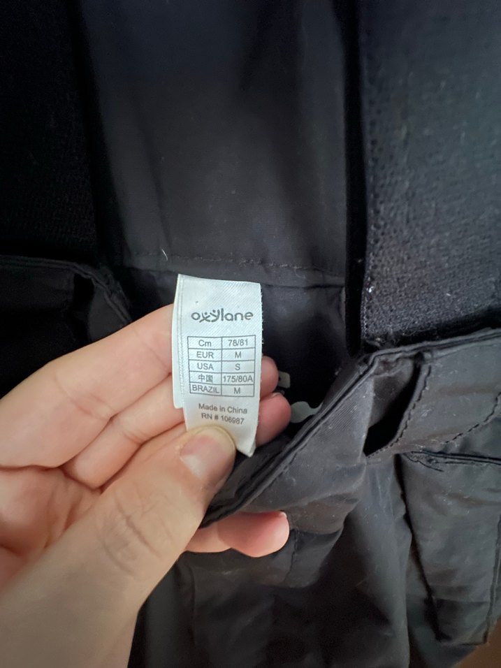 Unisex Siyah Kayak Pantolonu Velcro Ayarlı - Görsel 3