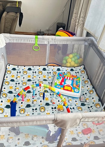 Hoffie Gri Oyun Parkı Yatak - Görsel 2