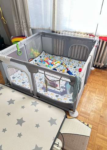 Hoffie Gri Oyun Parkı Yatak - Görsel 3