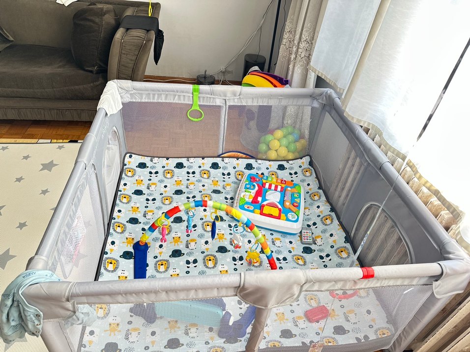 Hoffie Gri Oyun Parkı Yatak - Görsel 2