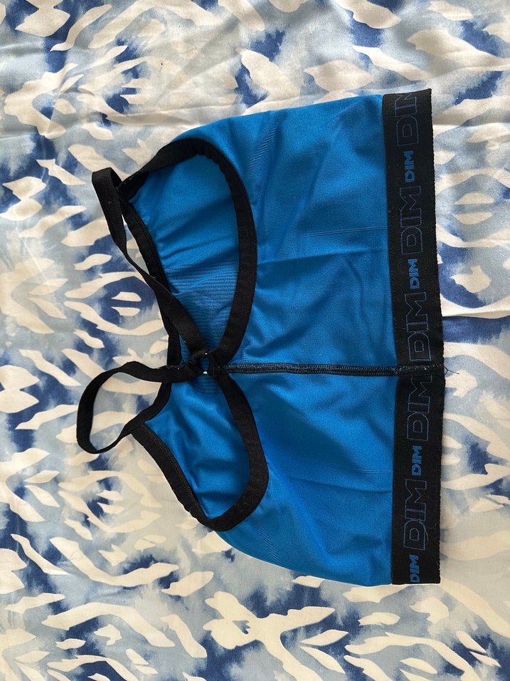 Mavi Tie-Dye Spor Sütyeni Mini Boy - Görsel 2