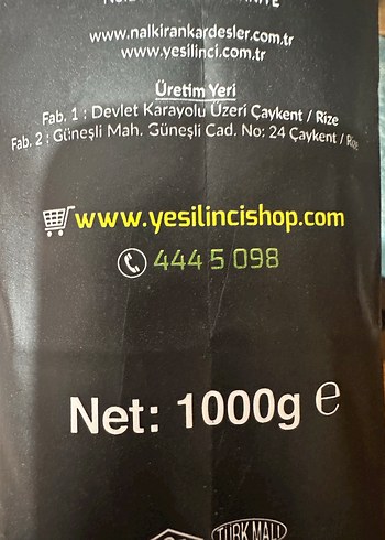 Yeşilinci Gold Çay 1 kg mayıs çayı