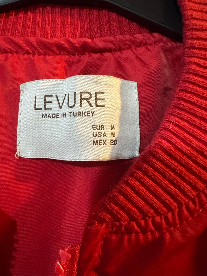 Parlak Kırmızı Uzun Mont - Görsel 2