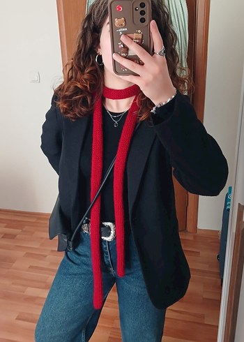 American Vintage Bordo Skinny Scarf
