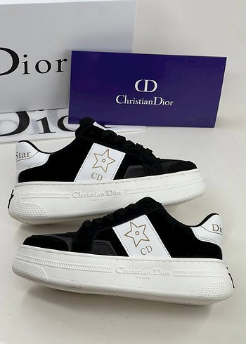 Dior Siyah Platform Topuklu Kadın Spor Ayakkabı 36 40