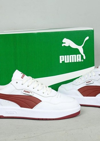 Puma Beyaz Bordo Platform Topuklu Kadın Spor Ayakkabı 36 40