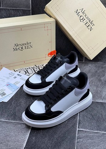 Alexander McQueen Erkek Beyaz Siyah Sneaker