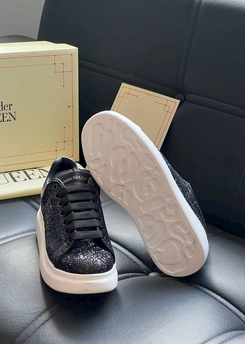 38 Beden siyah Renk Alexander McQueen Siyah Platform Topuklu Spor Ayakkabı 36 40 bd