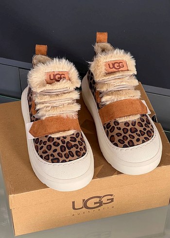 36 Beden kahverengi Renk Kürklü Leopar Desenli Platform Kadın Bot 36 40