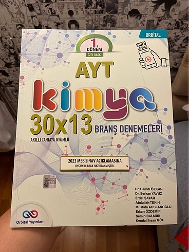 Ayt Kimya Branş Deneme orbital yayınları