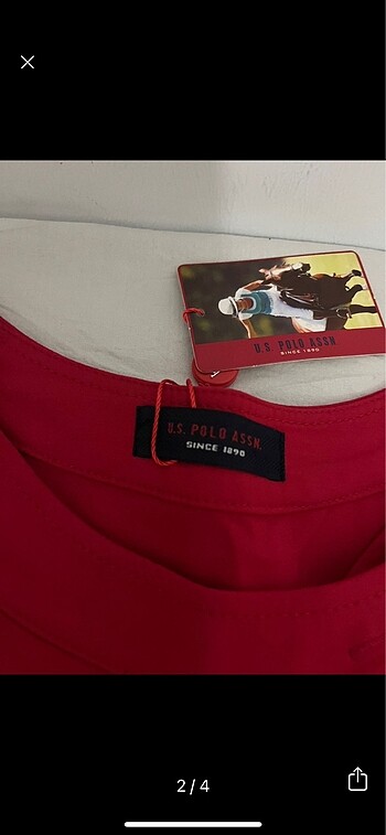 U.S Polo Assn. Kırmızı Polo Elbise
