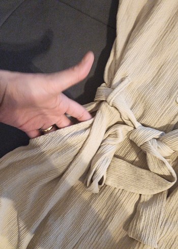 Kadın Kemerli Kısa Tulum - Görsel 2