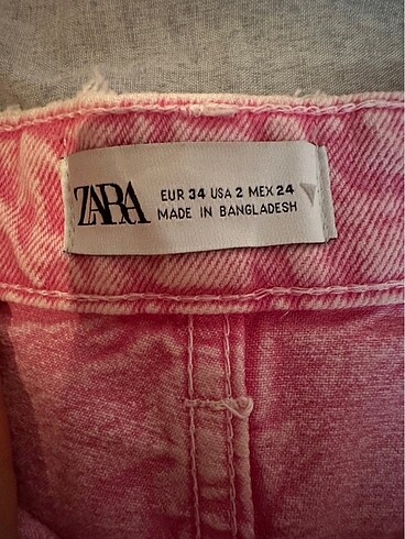 Zara Hiç kullanılmamış zara pembe şort