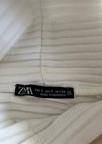 Sara Beyaz Kadın Kısa Kollu Yüksek Yaka mini elbise - Görsel 3