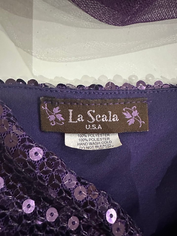 Mor gece elbisesi - Görsel 3