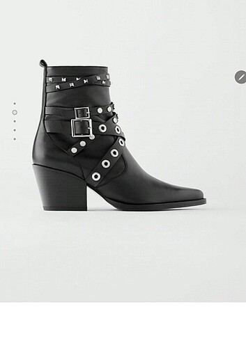 Zara kovboy stil deri bot