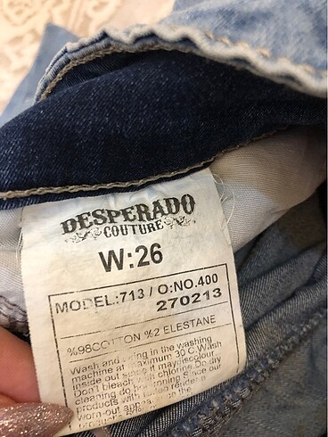 26 Beden desperado couture vintage ispanyol paça