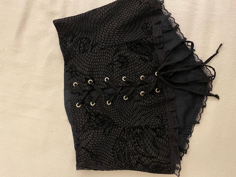 Yılan Desenli Siyah gotik korse - Görsel 2