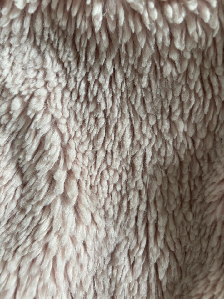 Pembe Kadın Peluş Midi Mont - Görsel 4