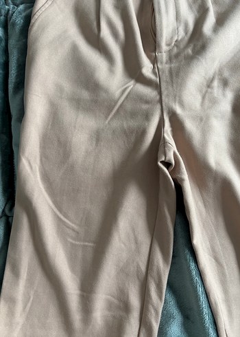 Bej Midi Kumaş Kadın Pantolon - Görsel 4