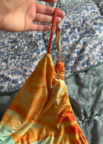 Drapeli Çok Renkli Uzun tek kol askılı Elbise - Görsel 4