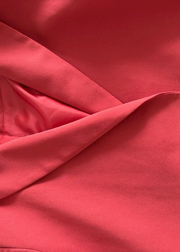 Pembe Kadın Düğmeli Blazer Ceket - Görsel 3