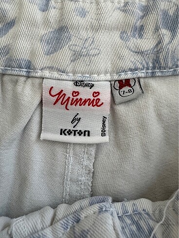 7 Yaş Beden çeşitli Renk Koton jean short