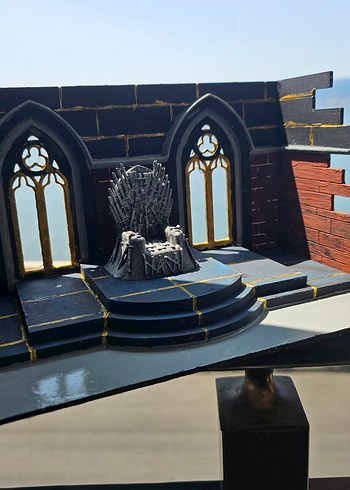 game of thrones kitaplık diorama