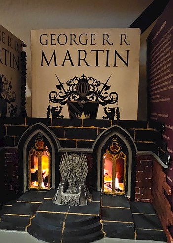 Beden Renk game of thrones kitaplık diorama