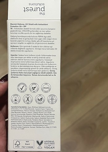 The Purest Solutions SPF 50 Leke Karşıtı Renkli Güneş Kremi - Görsel 2