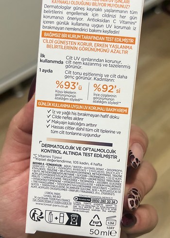 L'Oréal Revitalift Clinical SPF 50+ Güneş Koruyucu Krem - Görsel 2