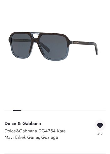Dolce & Gabbana Dolce&Gabbana Kare Erkek Güneş Gözlüğü