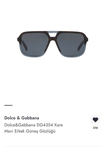 Dolce&Gabbana Kare Erkek Güneş Gözlüğü