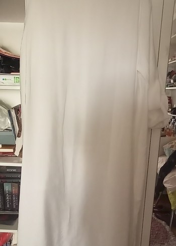 Uzun Beyaz ayrobin Bohem tunik &kap - Görsel 8