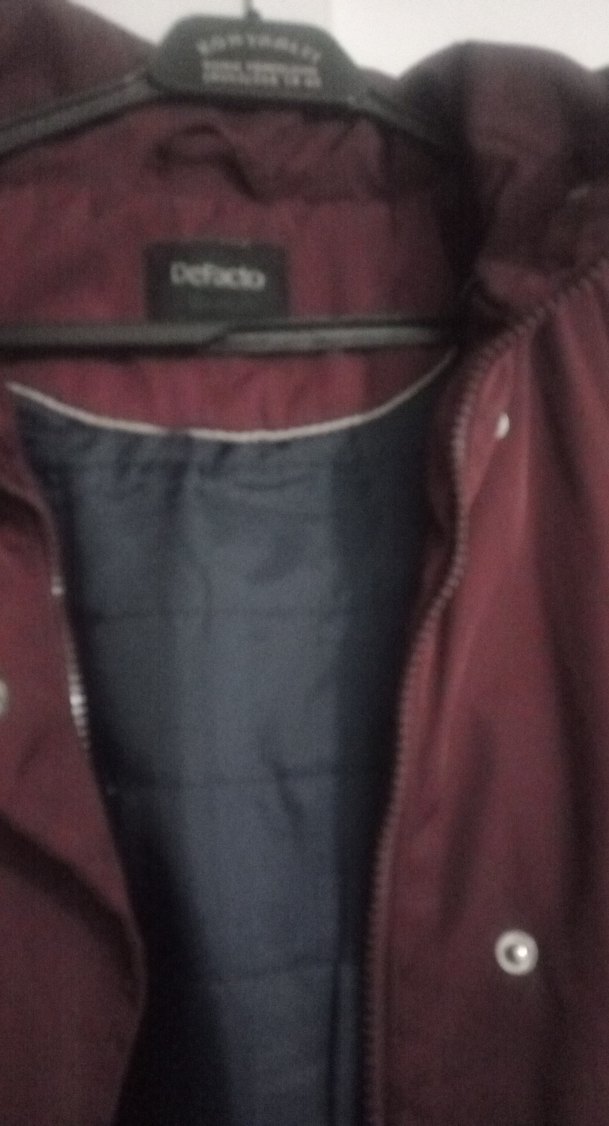 Bordo Düğmeli Midi Kadın Ceket - Görsel 4