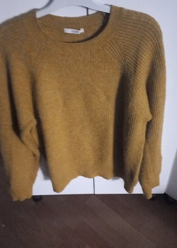 Kadın Kahverengi Yün Kazak - Görsel 3