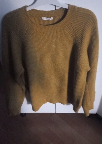 Kadın Kahverengi Yün Kazak - Görsel 2