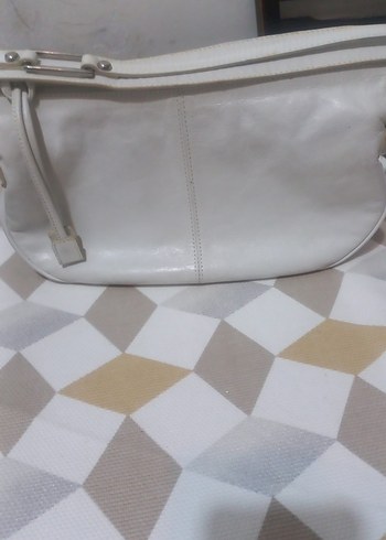 Beyaz Deri Kadın Çanta - Görsel 2