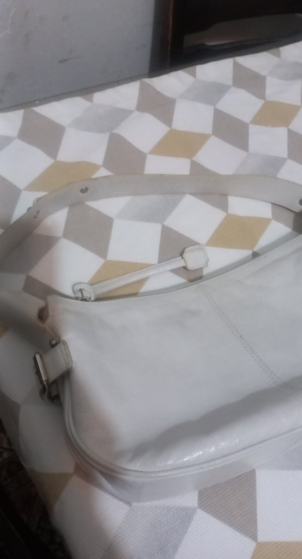 Beyaz Deri Kadın Çanta - Görsel 3